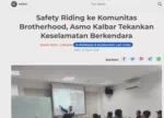 Safety Riding ke Komunitas Brotherhood, Asmo Kalbar Tekankan Keselamatan Berkendara