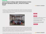 Astra Motor Kalbar Ajak Mahasiswa Untan Bangun Budaya #Cari_Aman di Jalan Raya