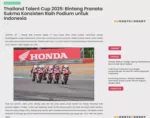 Thailand Talent Cup 2025: Bintang Pranata Sukma Konsisten Raih Podium untuk Indonesia