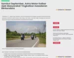 Sambut September, Astra Motor Kalbar Ajak Masyarakat Tingkatkan Kesadaran Berkendara