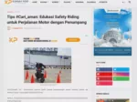 Tips #Cari_aman: Edukasi Safety Riding untuk Perjalanan Motor dengan Penumpang
