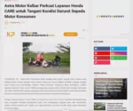 Astra Motor Kalbar Perkuat Layanan Honda CARE untuk Tangani Kondisi Darurat Sepeda Motor Konsumen