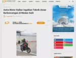Astra Motor Kalbar Ingatkan Teknik Aman Berboncengan di Medan Sulit