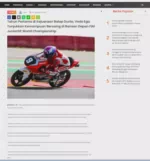 Tahun Pertama di Kejuaraan Balap Dunia, Veda Ega Tunjukkan Kemampuan Bersaing di Barisan Depan FIM JuniorGP World Championship