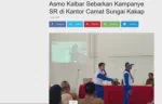 Asmo Kalbar Sebarkan Kampanye SR di Kantor Camat Sungai Kakap