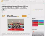 Sugiyanto Juarai Kategori Service Advisor Technical Skill Contest 2026 Astra Motor Kalbar
