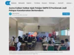 Asmo Kalbar Kalbar Ajak Pelajar SMPN 13 Pontianak Jadi Pelopor Keselamatan Berkendara