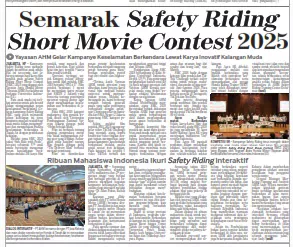 Ribuan Mahasiswa Indonesia Ikuri Safety Riding Interaktif