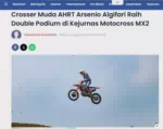 Crosser Muda AHRT Arsenio Algifari Raih Double Podium di Kejurnas Motocross MX2