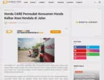 Honda CARE Permudah Konsumen Honda Kalbar Atasi Kendala di Jalan