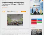 Astra Motor Kalbar Tanamkan Budaya #Cari_Aman di Kalangan Pelajar MAN 1 Pontianak