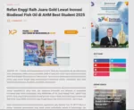 Refan Enggi Raih Juara Gold Lewat Inovasi Biodiesel Fish Oil di AHM Best Student 2025