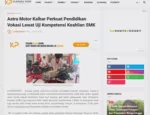 Astra Motor Kalbar Perkuat Pendidikan Vokasi Lewat Uji Kompetensi Keahlian SMK