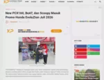 New PCX160, BeAT, dan Scoopy Masuk Promo Honda EvoluZion Juli 2026