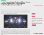 Pesta Persaudaraan Terbesar Bikers Honda Kembali Digelar, HBD 2025 Hadirkan Festival Kebersamaan di Garut