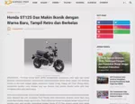 Honda ST125 Dax Makin Ikonik dengan Warna Baru, Tampil Retro dan Berkelas