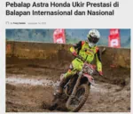Pebalap Astra Honda Ukir Prestasi di Balapan Internasional dan Nasional