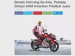 Beradu Kencang Se-Asia, Pebalap Binaan AHM Amankan Predikat Juara