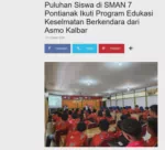Puluhan Siswa di SMAN 7 Pontianak Ikuti Program Edukasi Keselmatan Berkendara dari Asmo Kalbar