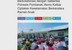 Berkolaborasi dengan Satlantas Polresta Pontianak, Asmo Kalbar Ciptakan Keselamatan Berkendara Ramah Anak