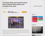 Astra Motor Kalbar dan Pertamina Sutoyo Perkuat Edukasi Safety Riding Lewat Kampanye #Cari_aman