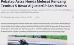 Pebalap Astra Honda Melesat Kencang Tembus 5 Besar di JuniorGP San Marino