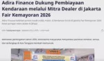 Adira Finance Dukung Pembiayaan Kendaraan melalui Mitra Dealer di Jakarta Fair Kemayoran 2026