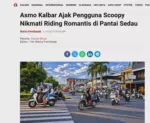 Asmo Kalbar Ajak Pengguna Scoopy Nikmati Riding Romantis di Pantai Sedau