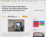 Edukasi Safety Riding di SMP Negeri 4 Pontianak, Astra Motor Kalimantan Barat Bangun Budaya Tertib Berlalu Lintas