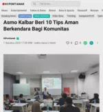 Asmo Kalbar Beri 10 Tips Aman Berkendara Bagi Komunitas