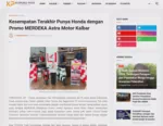 Kesempatan Terakhir Punya Honda dengan Promo MERDEKA Astra Motor Kalbar
