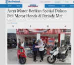 Astra Motor Berikan Spesial Diskon Beli Motor Honda di Periode Mei