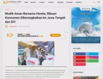 Mudik Aman Bersama Honda, Ribuan Konsumen Diberangkatkan ke Jawa Tengah dan DIY