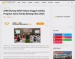 AHM Dorong SDM Vokasi Unggul melalui Program Astra Honda Berbagi Ilmu 2025