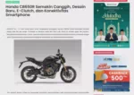Honda CB650R Semakin Canggih, Desain Baru, E-Clutch, dan Konektivitas Smartphone
