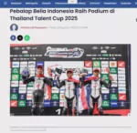 Pebalap Belia Indonesia Raih Podium di Thailand Talent Cup 2025
