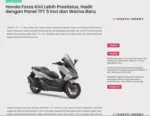 Honda Forza Kini Lebih Prestisius, Hadir dengan Panel TFT 5 Inci dan Warna Baru