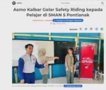 Asmo Kalbar Gelar Safety Riding kepada Pelajar di SMAN 5 Pontianak