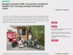Dengan Honda CARE, Konsumen Honda di Kalbar Kini Tenang Hadapi Kendala di Jalan