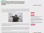 New Honda ADV160, Skutik Premium dengan Gaya SUV dan Konektivitas Modern