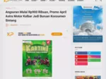 Angsuran Mulai Rp900 Ribuan, Promo April Astra Motor Kalbar Jadi Buruan Konsumen Sintang