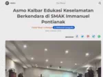 Asmo Kalbar Edukasi Keselamatan Berkendara di SMAK Immanuel Pontianak
