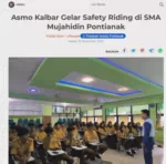 Asmo Kalbar Gelar Safety Riding di SMA Mujahidin Pontianak