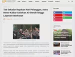 Tak Sekadar Rayakan Hari Pelanggan, Astra Motor Kalbar Salurkan Air Bersih hingga Layanan Kesehatan