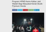 Program HPMD Asmo Kalbar Jadi Wadah Bagi Masyakat Kenali Skutik Premium Honda