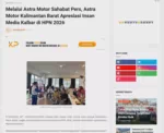 Melalui Astra Motor Sahabat Pers, Astra Motor Kalimantan Barat Apresiasi Insan Media Kalbar di HPN 2026