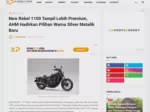 New Rebel 1100 Tampil Lebih Premium, AHM Hadirkan Pilihan Warna Silver Metalik Baru