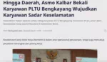 Hingga Daerah, Asmo Kalbar Bekali Karyawan PLTU Bengkayang Wujudkan Karyawan Sadar Keselamatan