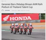 Generasi Baru Pebalap Binaan AHM Raih Podium di Thailand Talent Cup