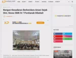 Bangun Kesadaran Berkendara Aman Sejak Dini, Siswa SMK N 7 Pontianak Dibekali